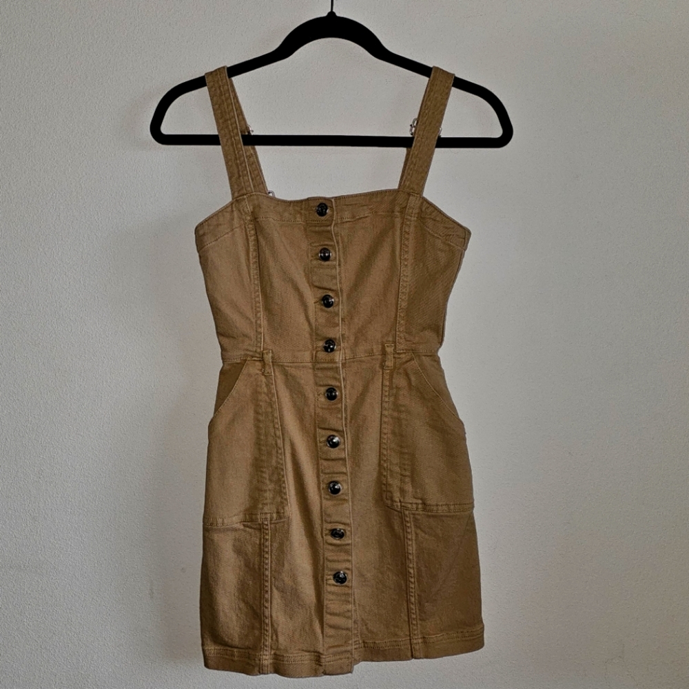 Khaki Denim Dress
